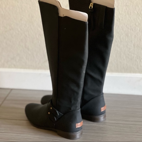 New Dr. Scholl's Womens Reach for it Riding Boots Leather Wide Calf - Picture 11 of 13